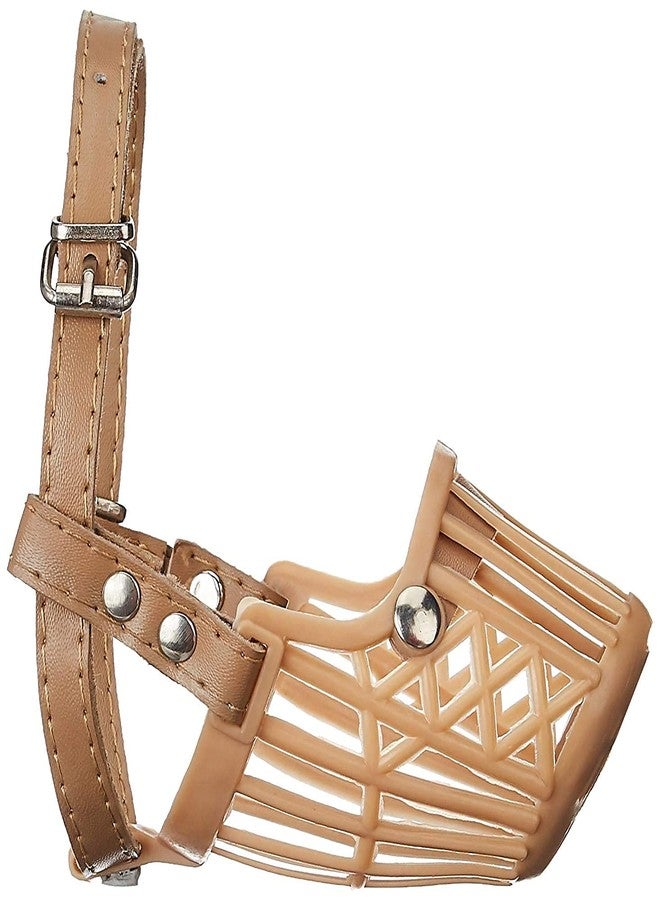 Pups&Pets Dog Mouth Cover Muzzle- Small (Beige, Size-3), Small - Image 3